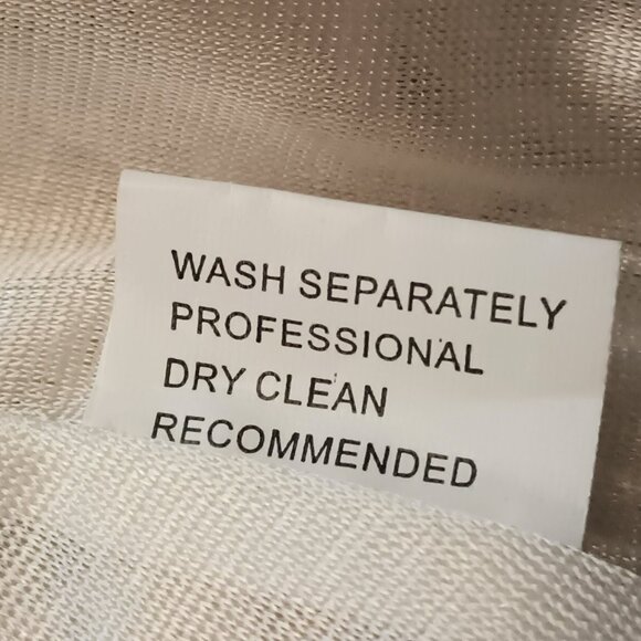 Women's White Lace Layered Blouse L Sheer Scalloped Edges Lined Tunic Top - Picture 10 of 11